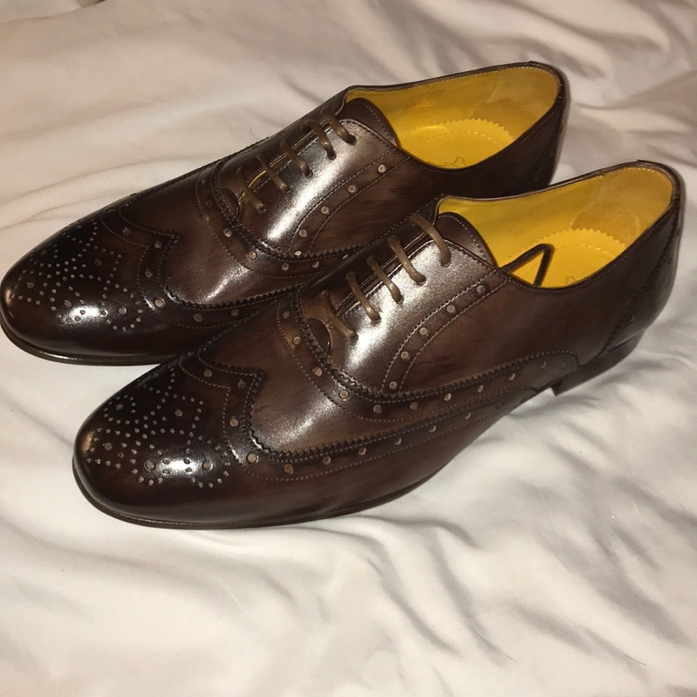 Undandy Dress Shoes Oxford Brown Handmade in Italy